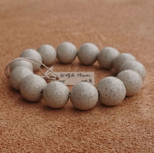 ブレスレット レディースアクセサリー アクセサリー ファッション 北投石 14mm 北投温泉