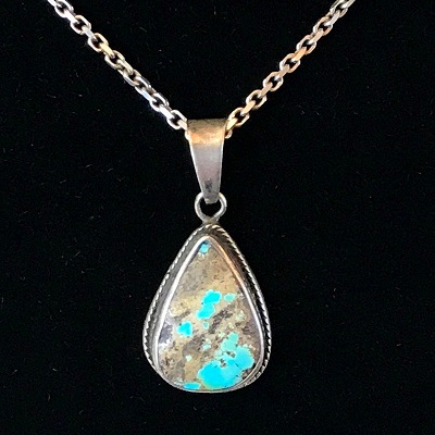 手作りシルバーターコイズストーン　4.2g