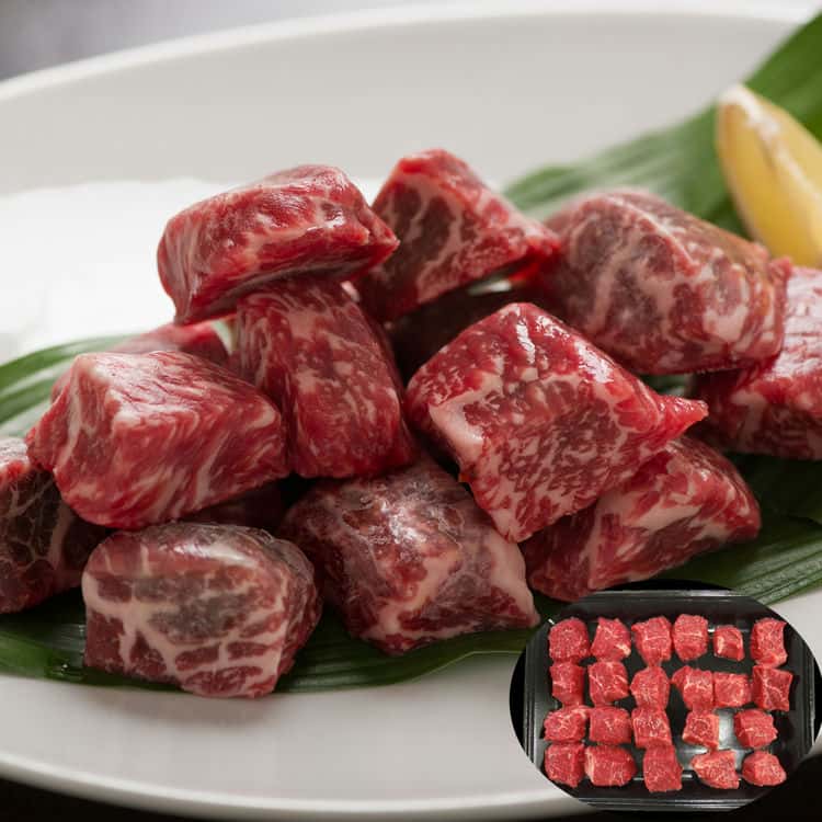 長野 信州アルプス牛サイコロステーキ （モモ）400g 離島は配送不可 3950040 お歳暮 お中元 お土産 ご進物 ギフト 贈り物に最適