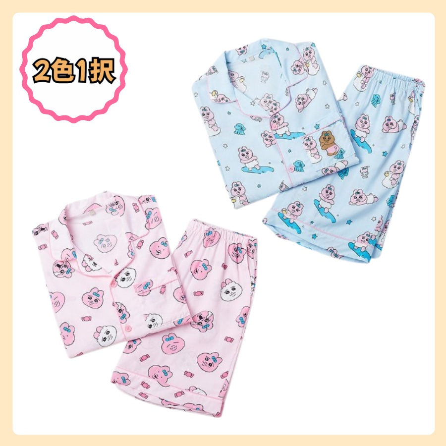 [MUZIK TIGER/男女共用] MUZIK TIGER 半袖 パジャマ 2色 1択