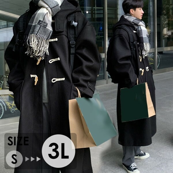 コート メンズ 冬 ダッフルコート メンズ 学生 男子 大きいサイズ XXL ウール混 メルトン 冬 コート 無地 フード付き カジュアル 男性 ロング 秋冬 防寒コート 韓国 薄手 アウター モッズ