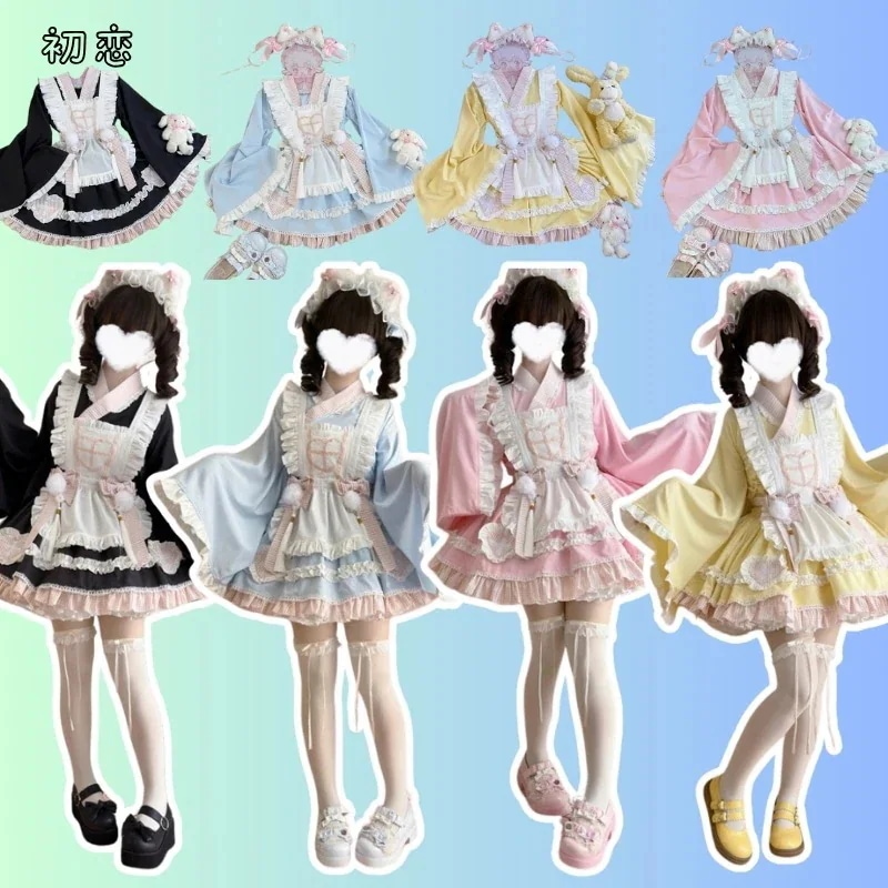 本日の商品 ロリータ ワンピース コスプレ かわいい オリジナルデザインナース 和風メイド 学院祭用 ロリータ ドレス ハロウィン