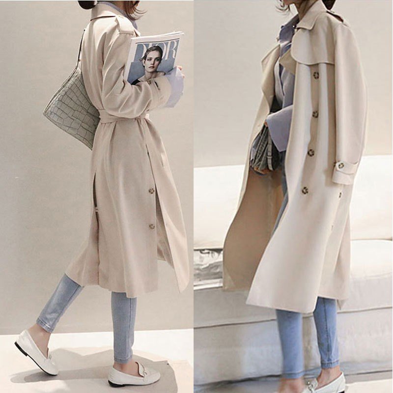 トレンチコート レディース 40代 春秋 ロング トレンチコート 通勤 スプリングコート 長袖 トレ