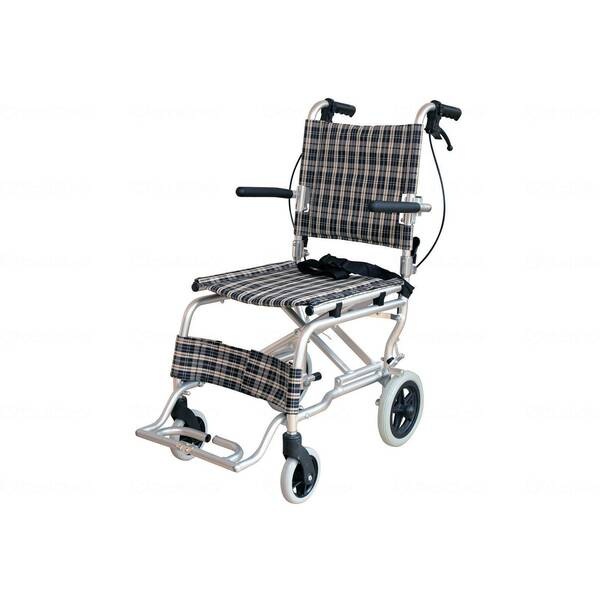 競売 楽々健 メーカー直送 AR-032 折り畳み式車椅子 介助型 介護用品