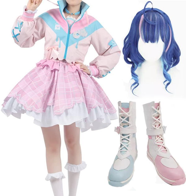 Qoo10] 天宮こころ コスプレ衣装+ウィッグ ピン