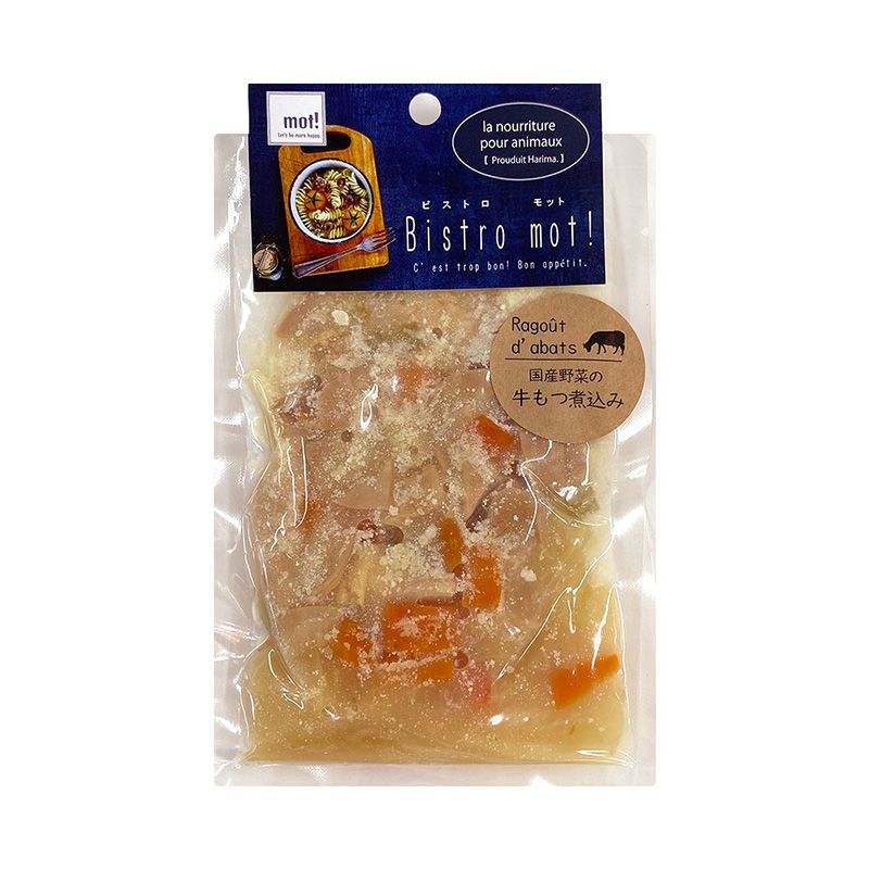 （まとめ買い）FLF bistro mot! 国産野菜と牛もつ煮込み 90g 犬用おやつ [x8]