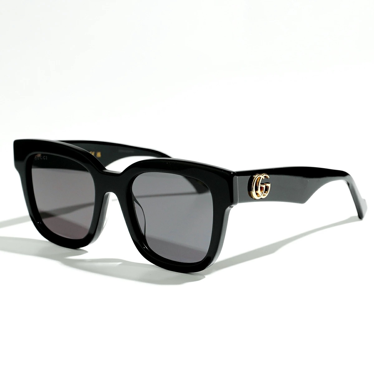 GUCCI グッチ サングラス GG0998S レディース スクエア型 GGロゴ メガネ めがね 眼鏡 ロゴ アイウェア 001/Black-Black-Grey