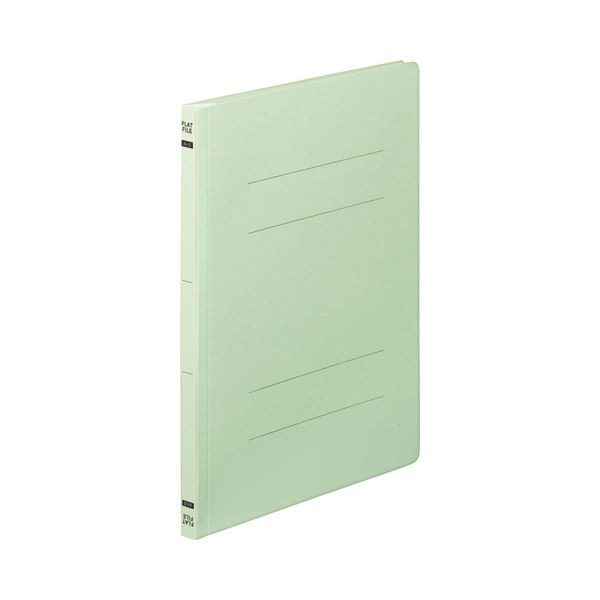 （まとめ） TANOSEE フラットファイルE A4タテ 150枚収容 背幅18mm グリーン 1セット（100冊：10冊×10パック） (×2セット)