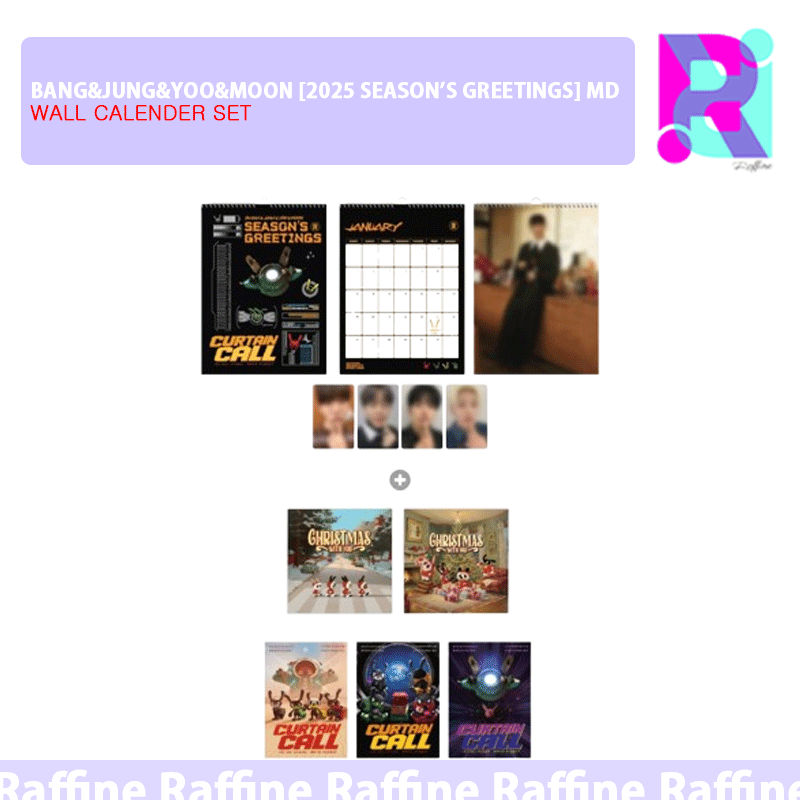 [WALL CALENDER SET] BANG&JUNG&YOO&MOON [2025 SEASON’S GREETINGS] MD