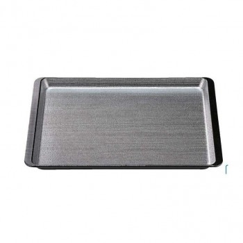 福井クラフト　耐熱A）尺5ツバ付木目トレー銀梨地渕黒SL 17413610