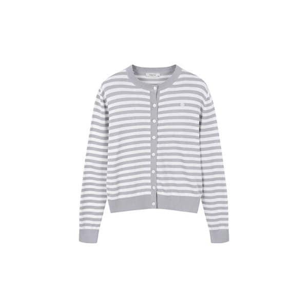 [] 女性) ストライプ ラウンド 長袖カーディガン EPF2EC2810 4,204円