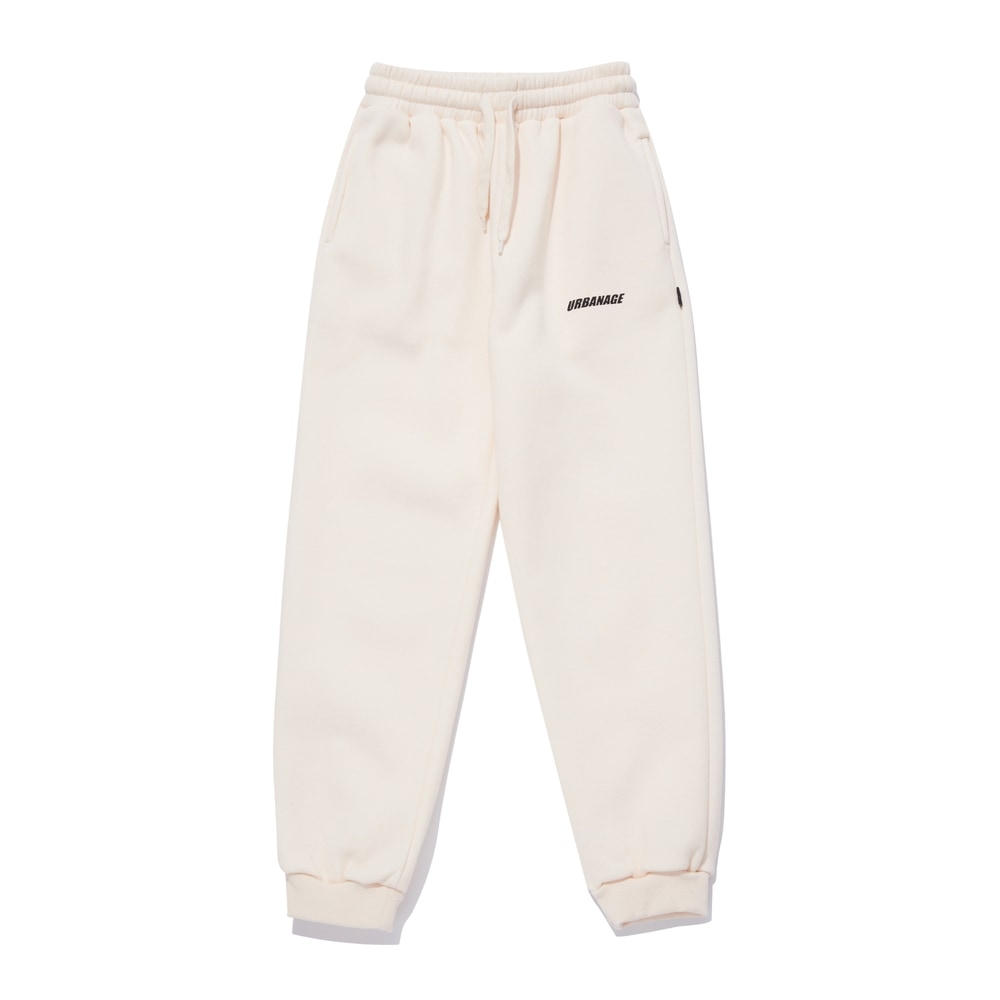 URBANAGEベーシックジョガートレーニングパンツ_クリーム
