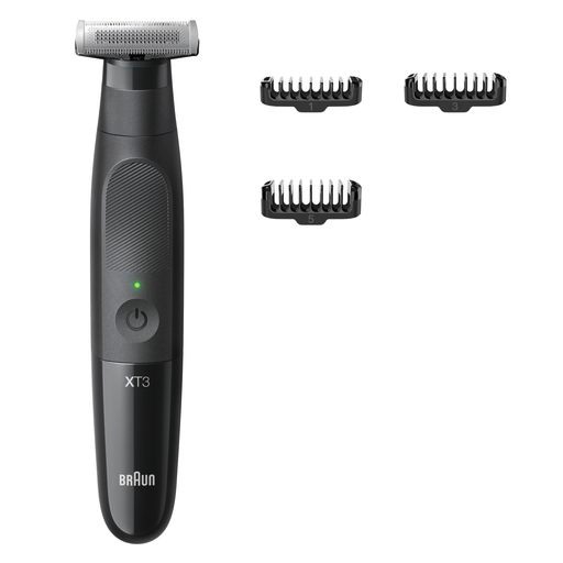 ブラウン ボディ&フェイスグルーマー PRO X XT3000 ボデグルーマー ボディシェーバー 自然な長さに整える/剃り上げる 進化した4Dブレード 腕 指 脚 ワキ デリケートゾーン 顔 ボディ