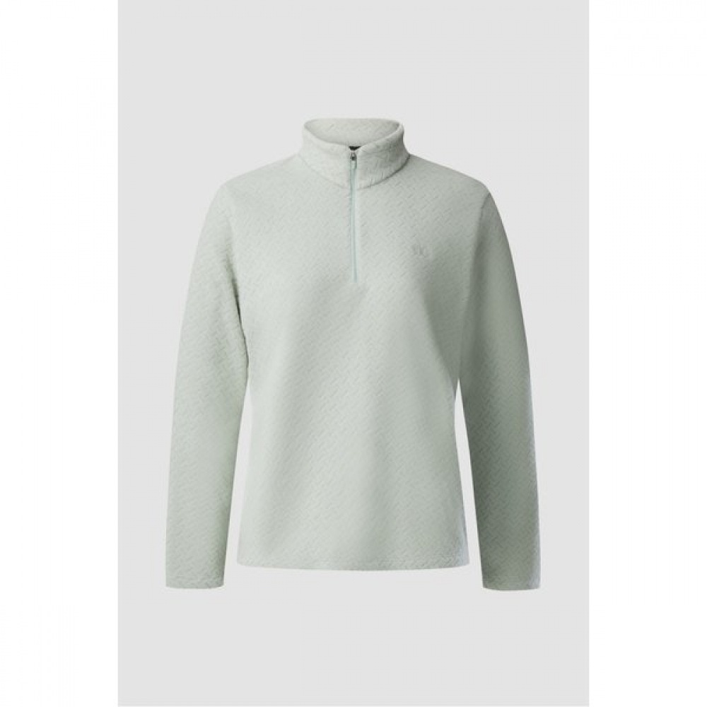 コオロンスポーツ 冬用 レディース ソツソツフリース ジッパーティーシャツ