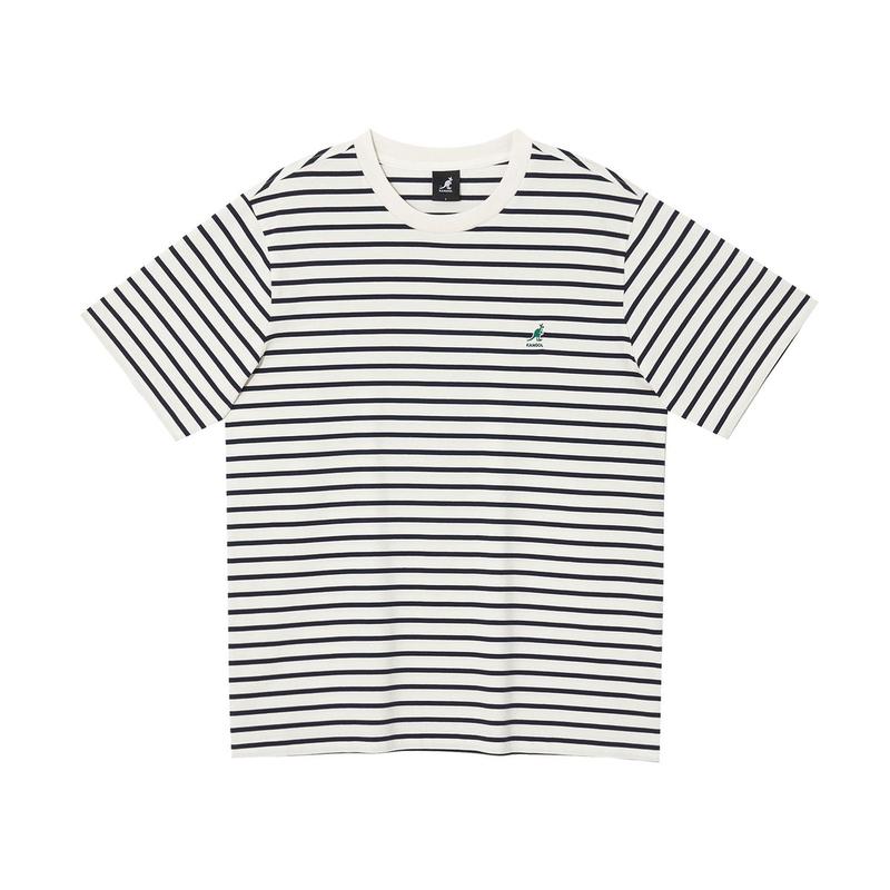 エッセンシャルストライプ半袖Tシャツ2765ネイビー(KRECST27650)