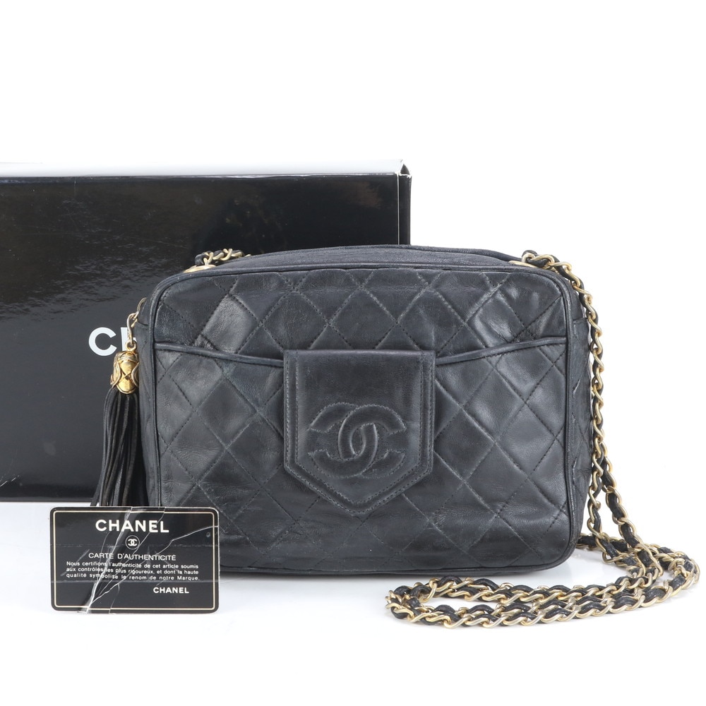 日本橋三越店 ギャランティカード付 シリアルシール付 ブティックシール付 マトラッセ ラムスキン レザー ショルダーバッグ ハンド トート レディース EEE CQ7-3 中古