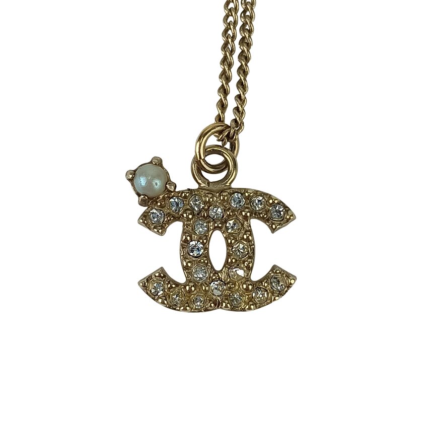 シャネル ネックレス ココマーク ネックレス メタル ラインストーン フェイクパール ゴールド ジュエリー ペンダント ブランド 小物 ラグジュアリー 誕生日プレゼント 女性【本物保証】