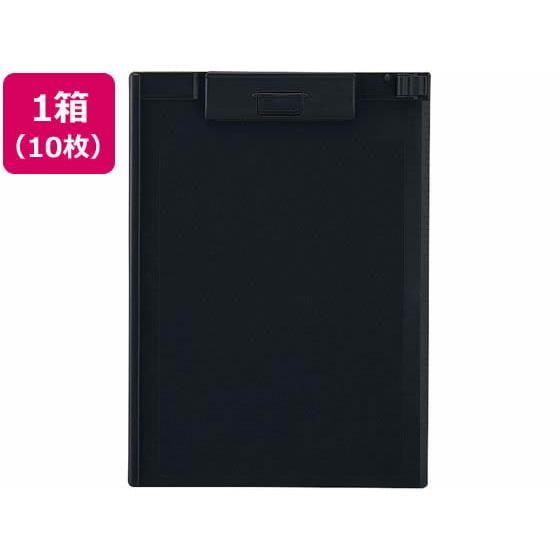 クリップボード A4タテ 短辺とじ ブラック 10枚 リヒトラブ A977U-24