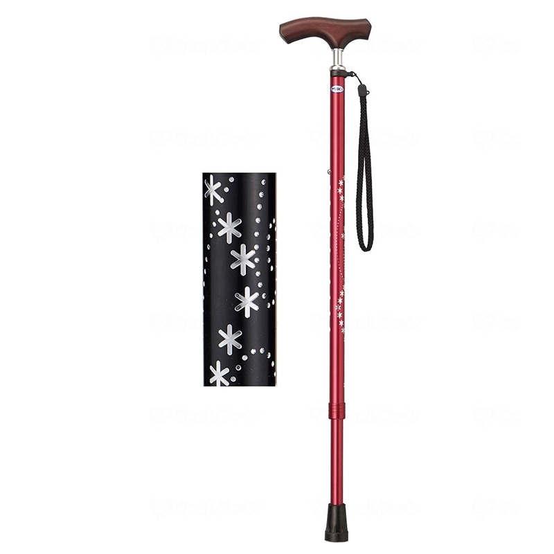 杖 キララ・ケイン 星柄 軽量 女性 男性 杖ホルダー 自立 サポート おしゃれ 医療用 介護用 転倒防止 高齢者 立ち上がり 補助 腰痛 予防 ウェルファン 掲載商品 歩行用