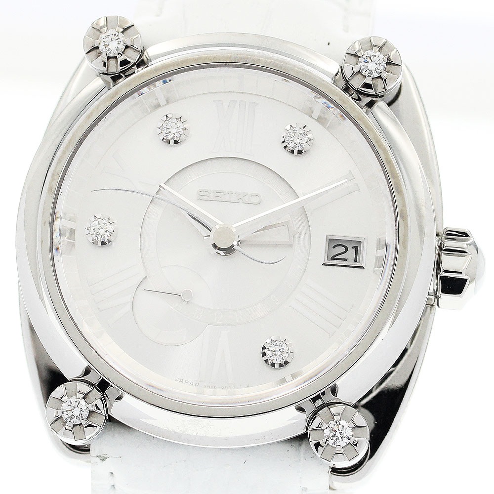 セイコー SEIKO SBLA087/5R66-0BD0 ガランテ 10周年記念モデル 4Pラグダイヤ スプリングドライブ メンズ 箱・保証書付き_908425【中古】