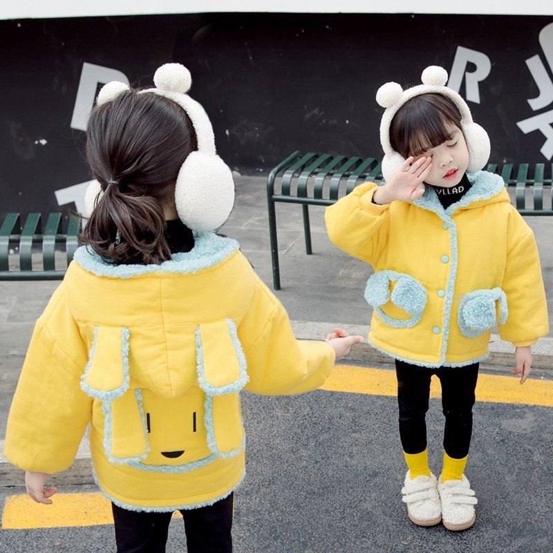 フード付き ジャケット 裏起毛 ムートン 厚手 2019 コート 裏ボア ロングコート 子供服 ボアコート ダッフルコート アウター 冬服 女の子 ベビージャケット