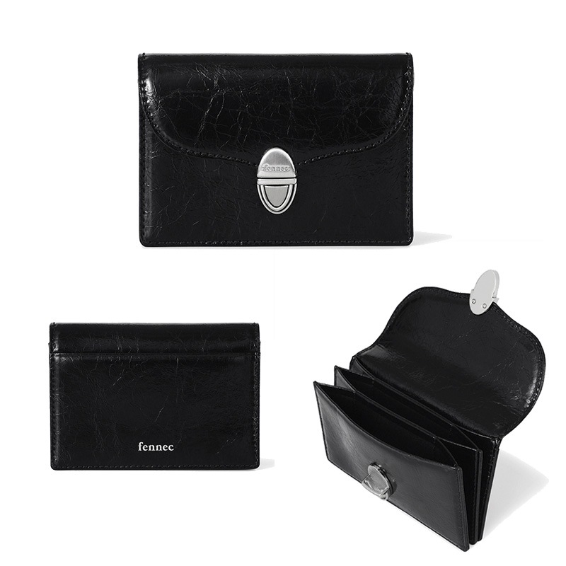 OVAL ACCORDION POCKET - BLACK