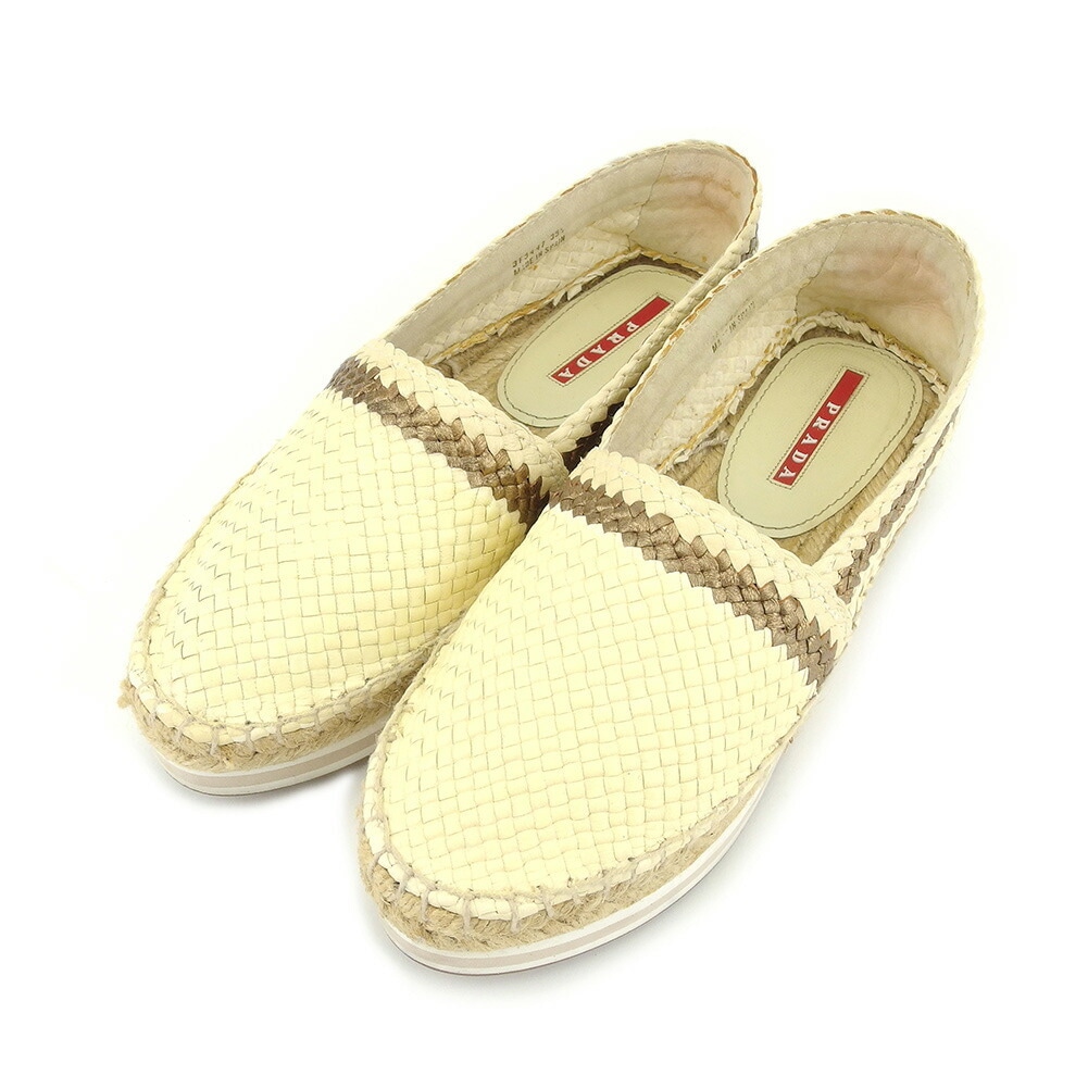 スリッポン 3ハーフ ベージュ レディース 中古