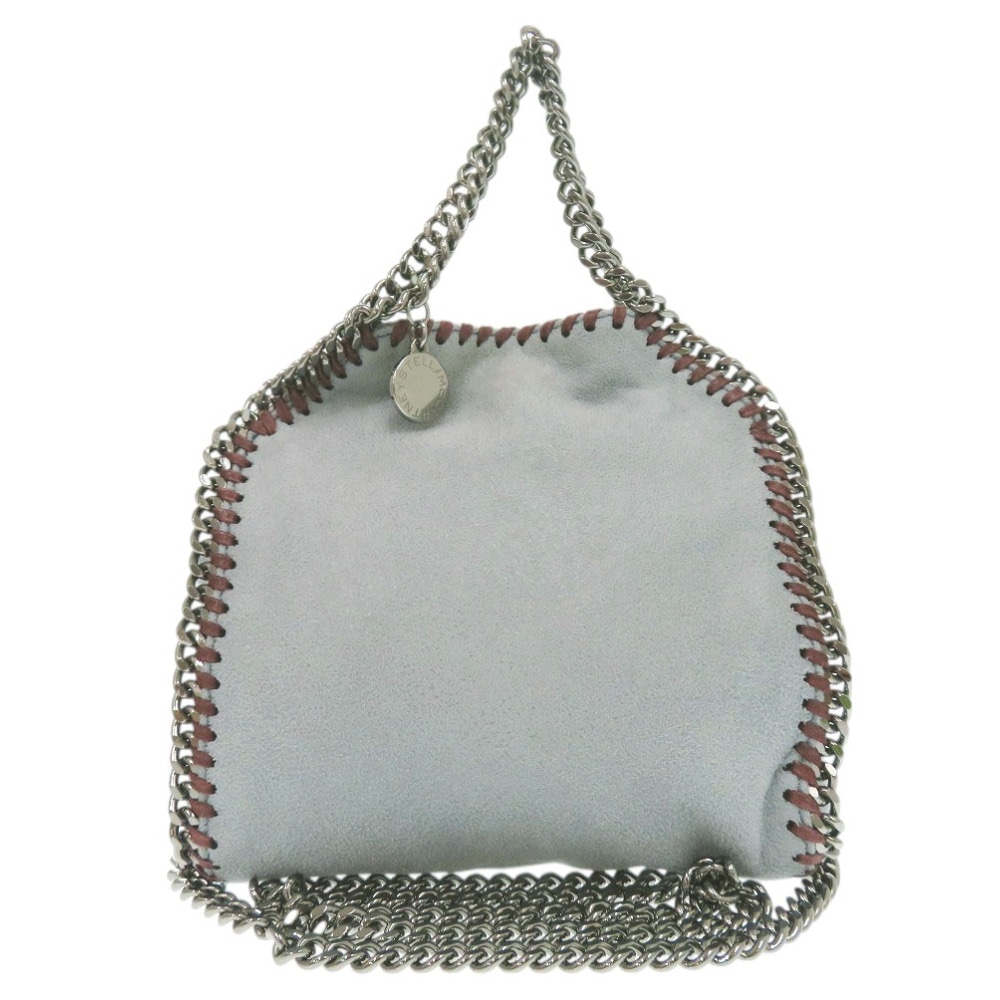 美品 2WAY　チェーンショルダーバッグ ファラベラ ショルダーバッグ ポリエステル/ポリエステル ライトブルー 0961【中古】 レディース