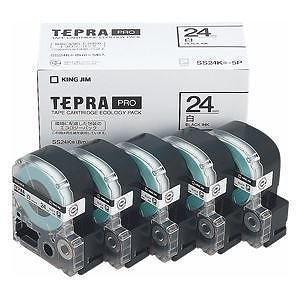 （まとめ買い）テプラテープ [x5個入] SS24K-5P 00060237 [x3]