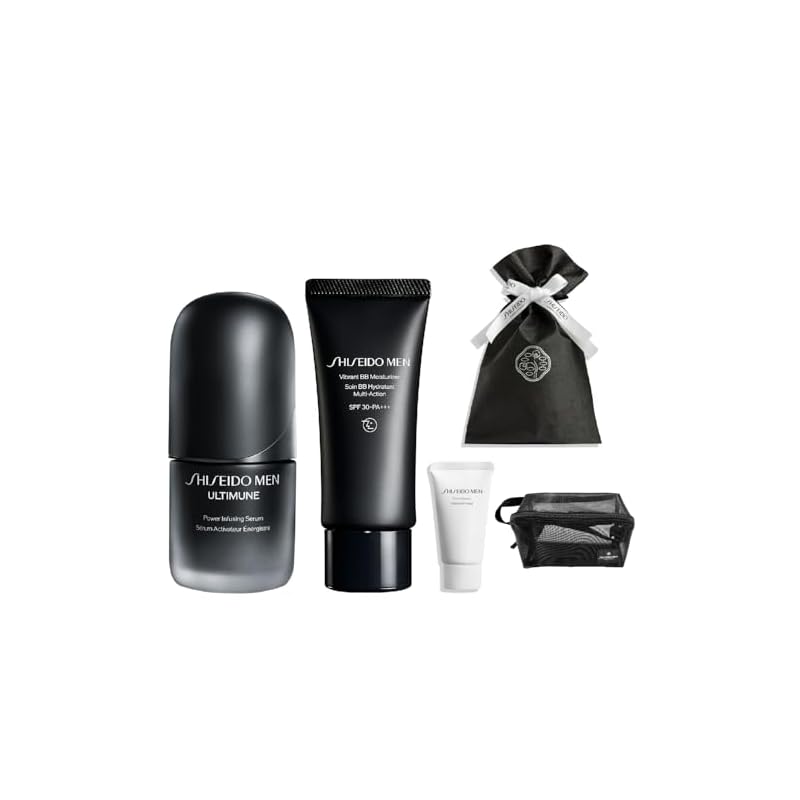 資生堂メン メンズ スキンケア・メイクギフトセット 美容液 アルティミューン パワライジング セラム 30mL + BBクリーム ヴァイブラント BBモイスチャライザー40g + 洗顔 フェイスク
