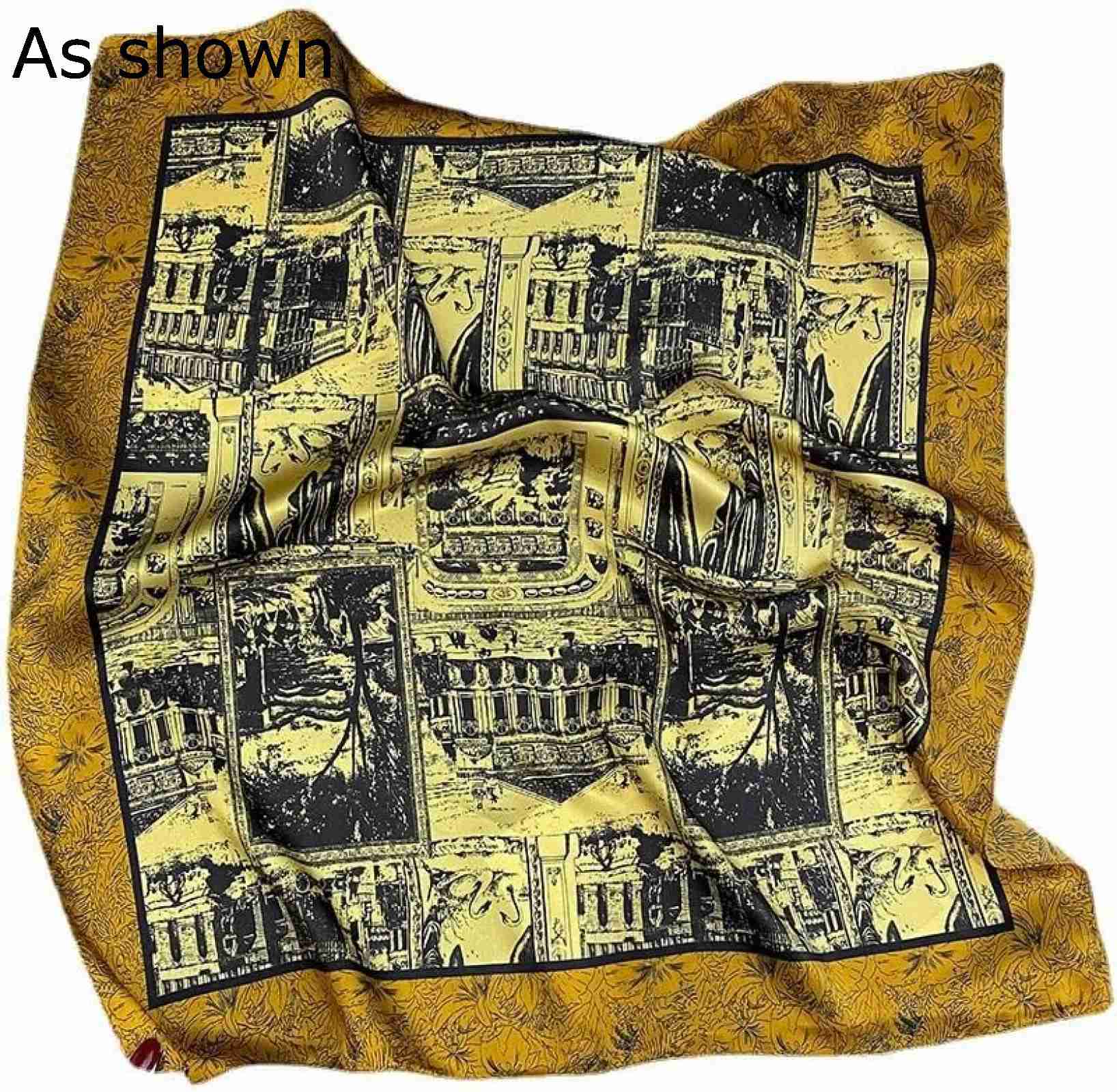 【20%OFFクーポン～】スカーフ ヴィンテージ春と秋の夏のスクエアスカーフスカーフデュアルユース装飾ネックスカーフマルベリースカーフ レディース スカーフ