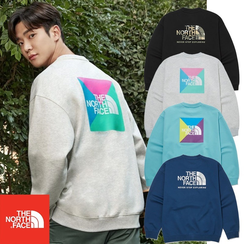 韓国正規品保証 関税負担なし NM5MM02A TNF NSE COLORING SWEATSHIRTSデイリー 基本 着装 男子 女子 人気 韓国 ファッション 男女共用 アウトドア