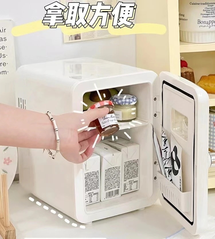 新品車の家デュアルユースデュアルユースコールドおよびウォームデュアルドアコールドストレージコンテナ 車用冷蔵庫 ミニ冷蔵庫 6L