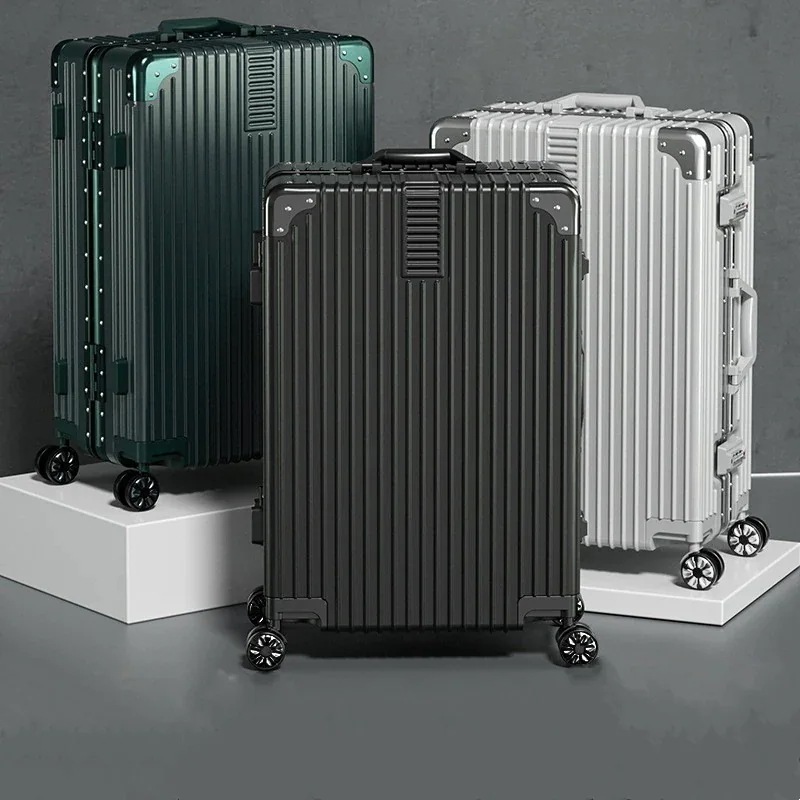 スーツケーススーツケース携帯機内TSAロック超軽量大容量修学旅行アルミフレーム超軽量スーツケース マルチカラースーツケース