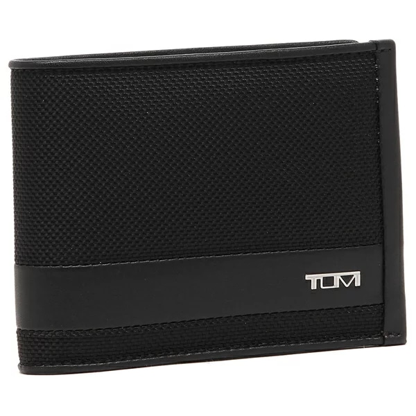 二つ折り財布 アルファ グローバル ウォレット ウィズ コイン ポケット ブラック メンズ 01192237D2 135613 1041