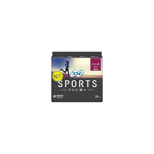 10個セット/ソフィ SPORTS ナプキン 特に多い昼用 羽つき 26cm(19枚入)[ソフィ]