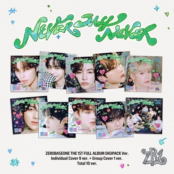 [10種セット] (DIGIPACK Ver.) ZEROBASEONE [NEVER SAY NEVER] 正規1集アルバム チャート反映