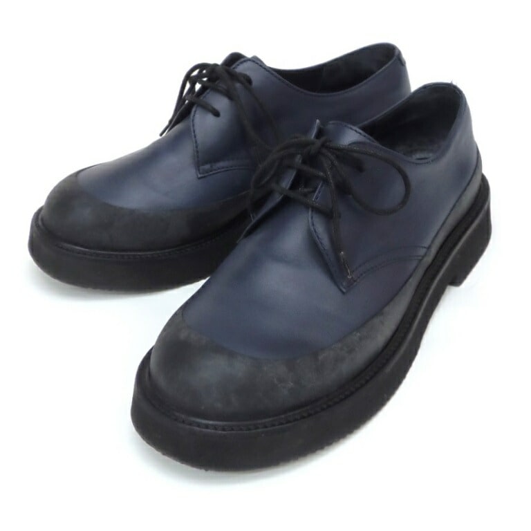 ｾﾘｰﾇ CELINE ﾚｰｽｱｯﾌﾟｼｭｰｽﾞ ﾈｲﾋﾞｰ黒 37 【中古】(61173)