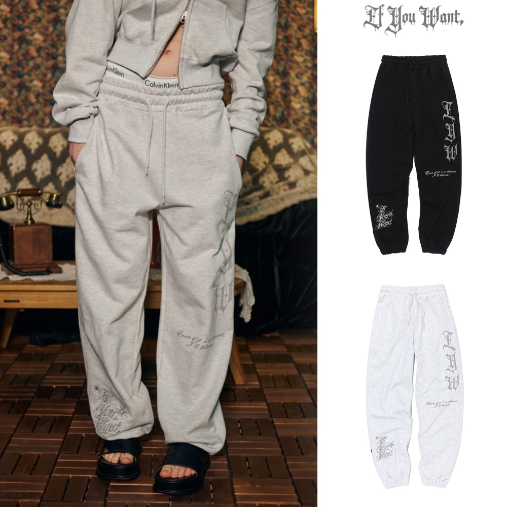 【IFYOUWANT】DIA balloon joger sweatpants
