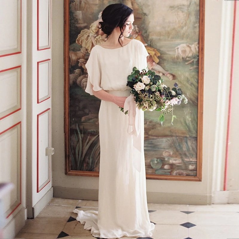 ウエディングドレス ロング丈 ピアノ 発表会 お呼ばれ白 二次会 結婚式ドレス 大きいサイズ エレガント 花嫁 発表会 演奏会 体型カバー ロングドレス 姫系