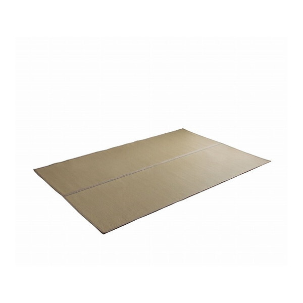 1090740021102 洗える ござ 日本製 国産 カーペット リバーシブル 丈夫 除菌スプレー対応 敷詰 ラグ 敷物 ペット ブラウン 江戸間4.5畳(約261×261cm) メーカー直送