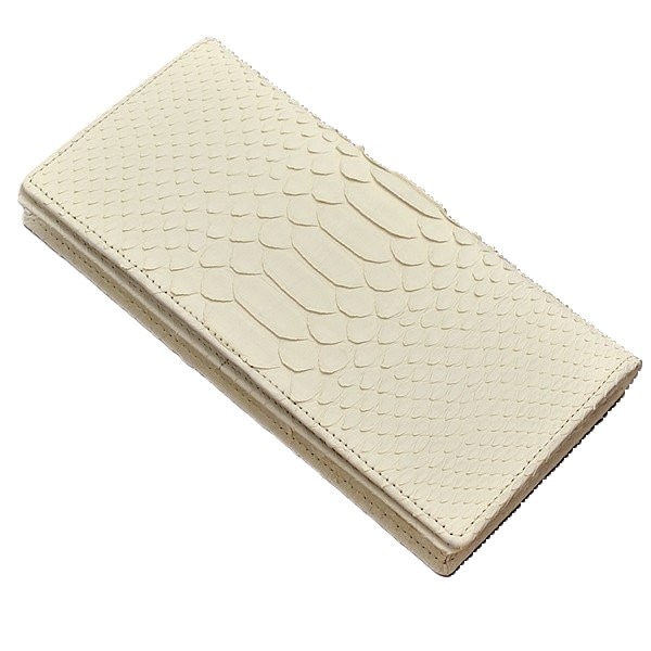 【新規OPEN】【期間限定】本パイソンレザー！蛇革！ホワイトマットモデル！無双タイプ！総マチ付き！男女兼用！日本製！JRA認定商品！ロングウォレット　WPL-1　ホワイトマット