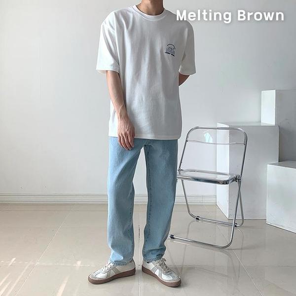 メンズカジュアルサマーオーバーフィット半袖Tシャツ4color