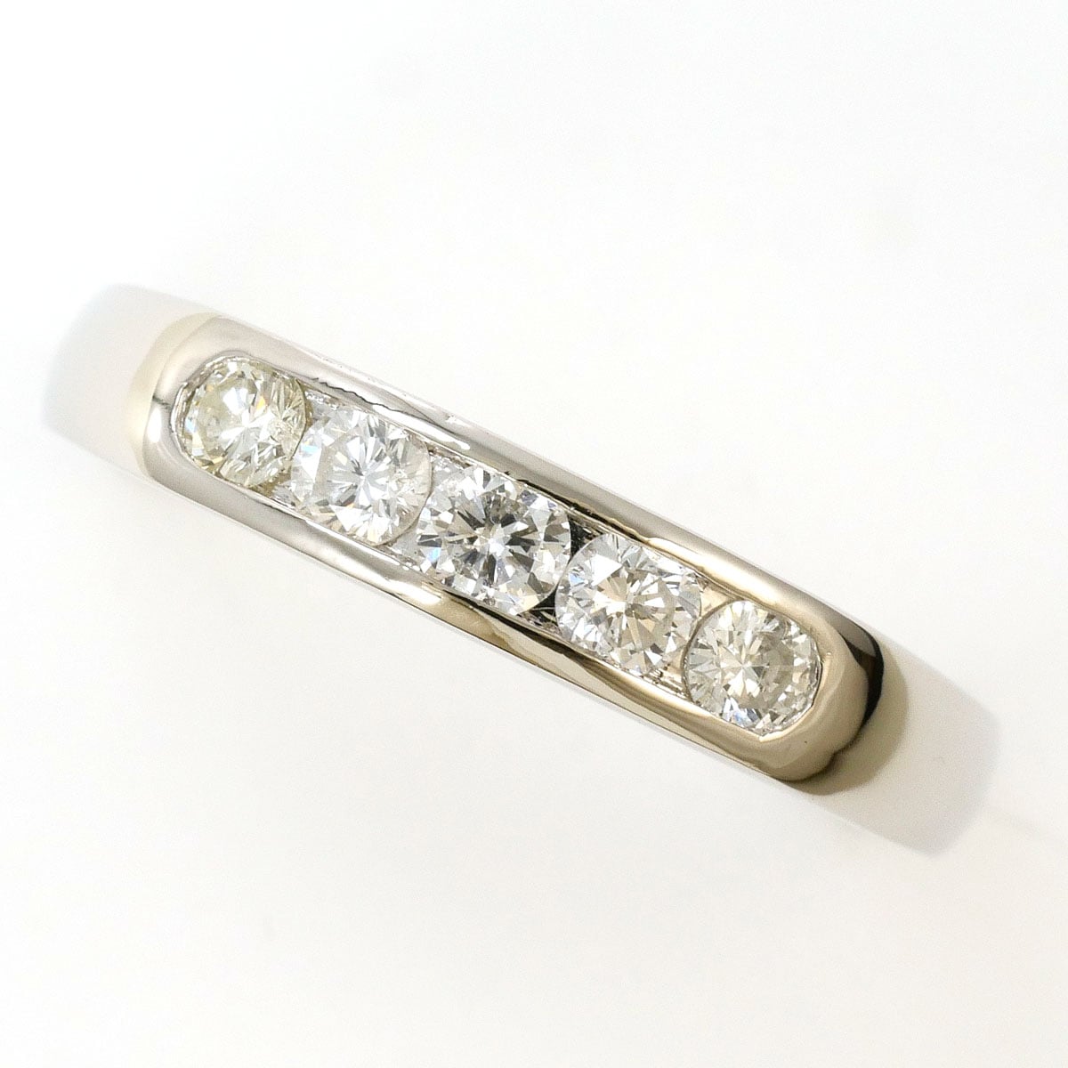 PT900 プラチナ リング・指輪 11号 ダイヤモンド 0.32ct 総重量約3.9g 中古
