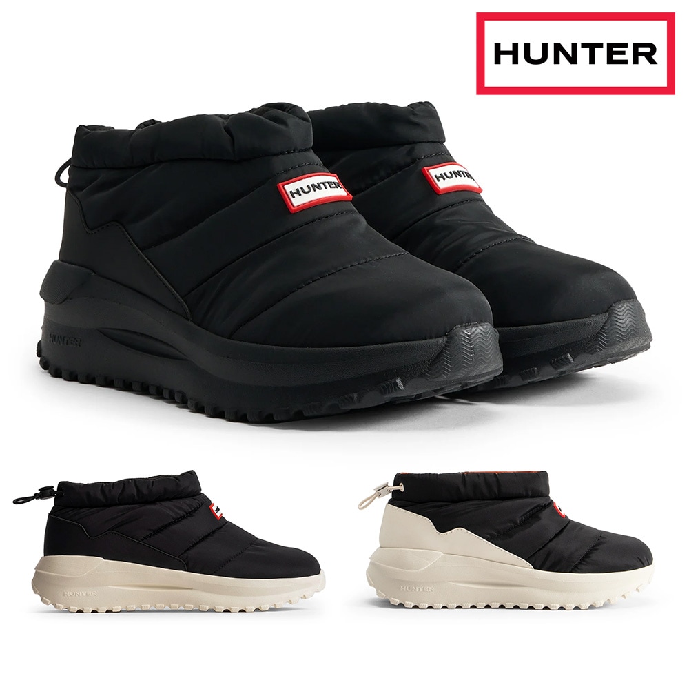 HUNTER ブーツ メンズ レディース パフド トラベル フロー トレーナー UFF7002NYL ハンター PUFFED TRAVEL FLOW TRAINER 防寒 スリッポン ショートブーツ