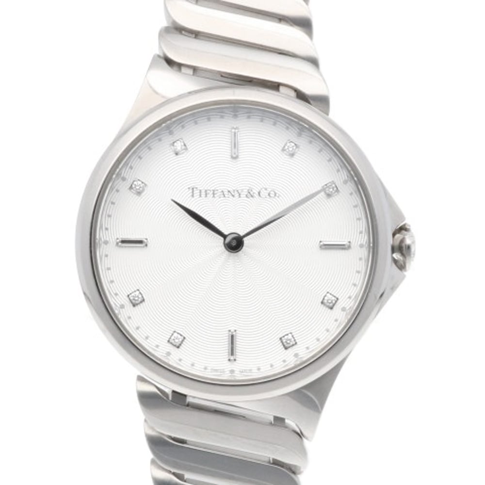 ティファニー メトロ2 腕時計 ステンレススチール 60874794 クオーツ 1年保証 TIFFANY&Co. 中古