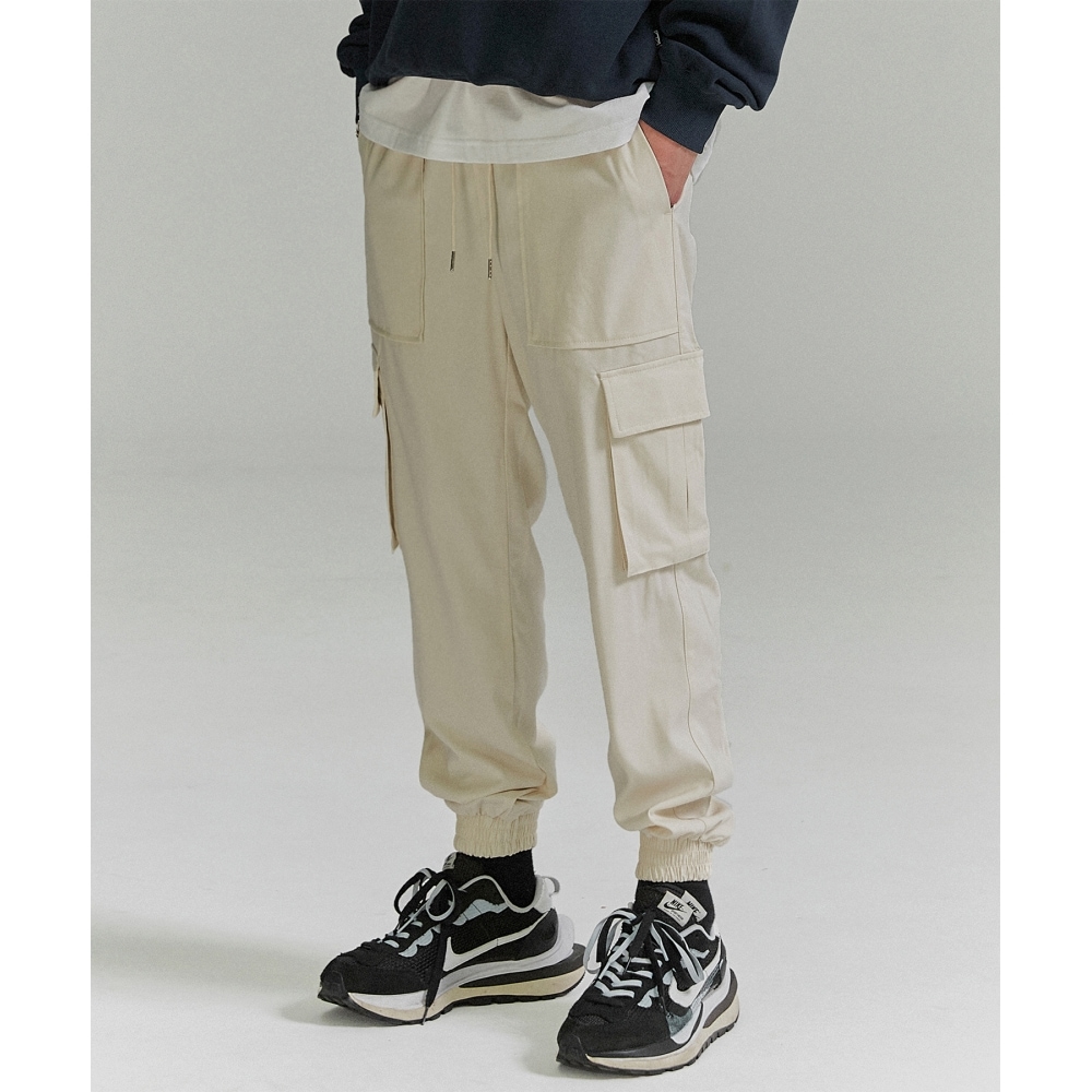 NOT4NERD カーゴジョガースラックスパンツ-アイボリー