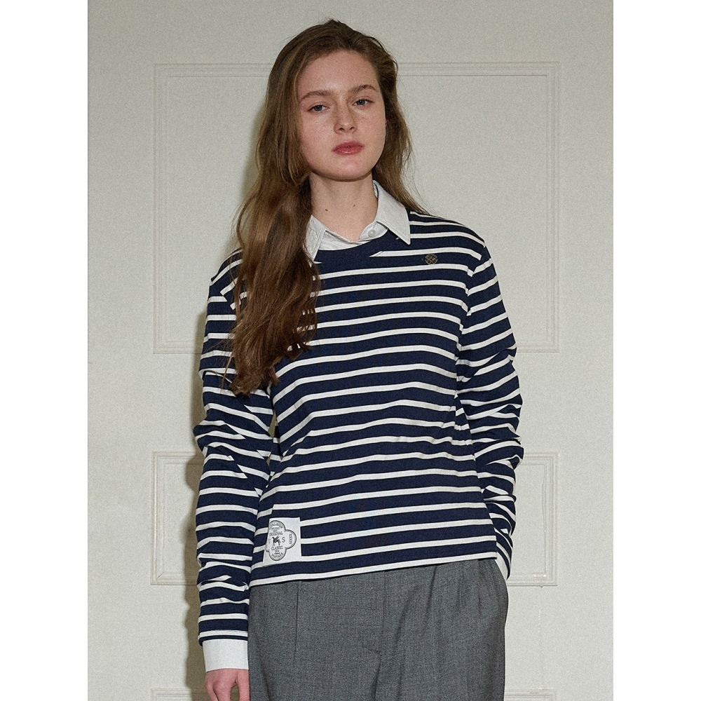 バイタルサインロングスリーブストライプ T シャツ (2c)