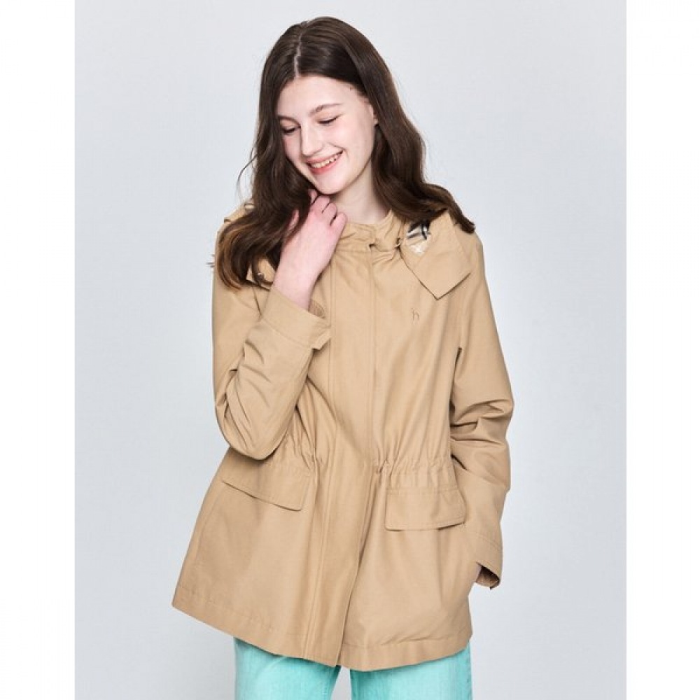 [25SS] フード付きハーフナイトジャンパーベージュHSJU5BC21I2