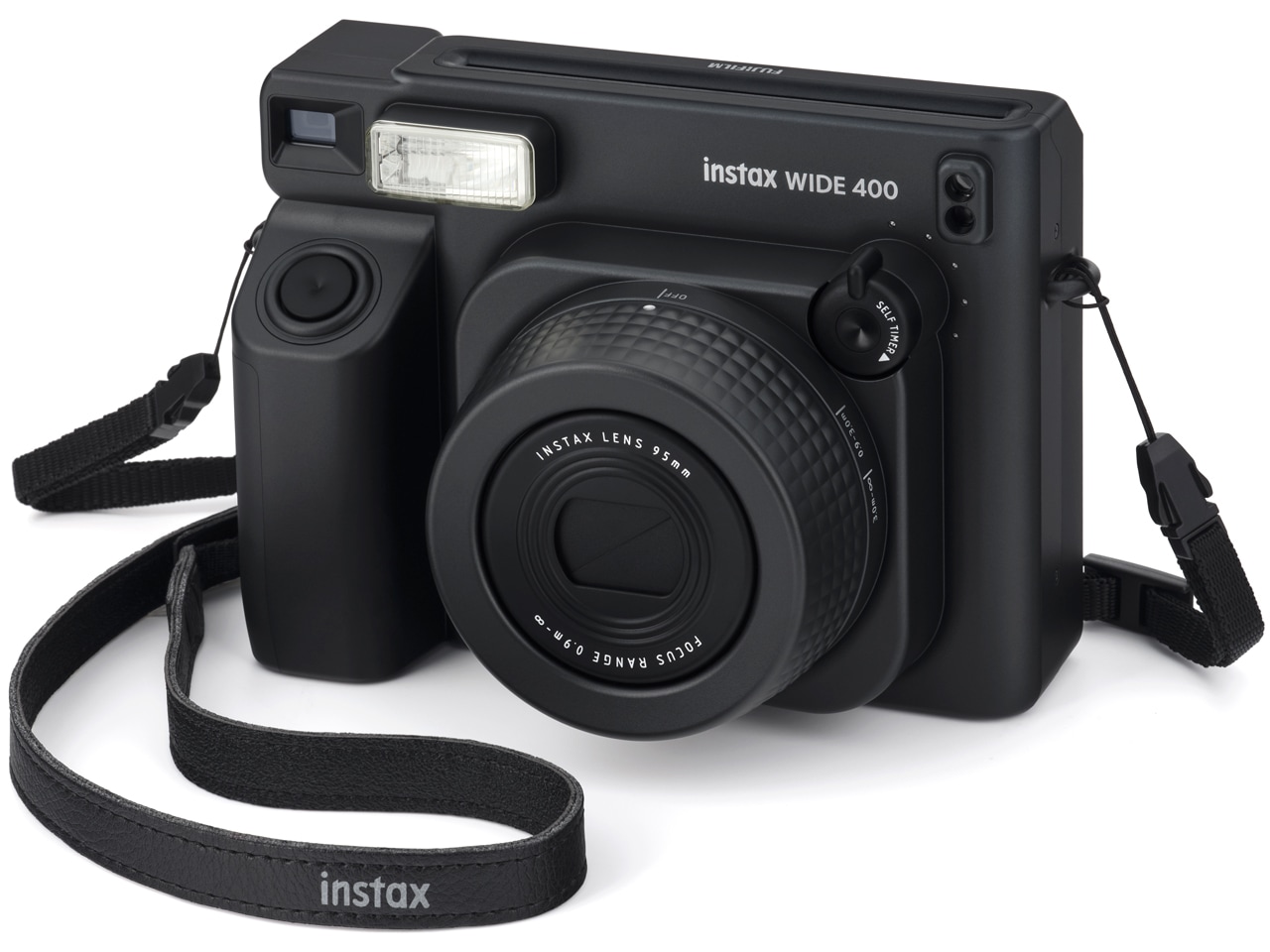 インスタントカメラ instax WIDE 400 チェキ[JET BLACK]